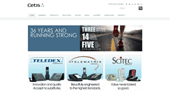 Desktop Screenshot of cetisgroup.com