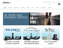 Tablet Screenshot of cetisgroup.com